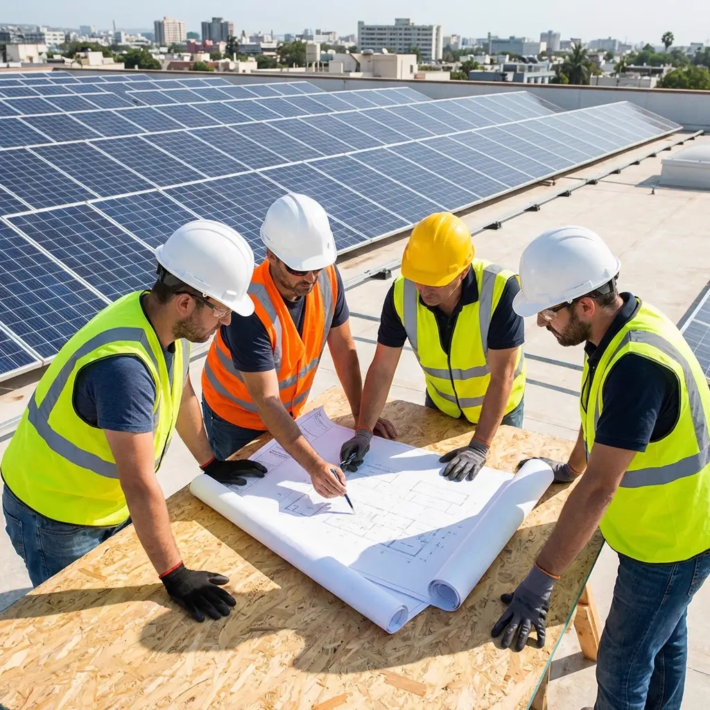 Equipo técnico cualificado en cubierta